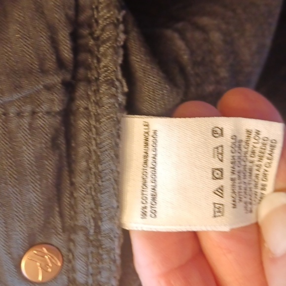 We the Free skirt jean mini skirt ZIP IT UP Free People size 24 - Picture 4 of 7